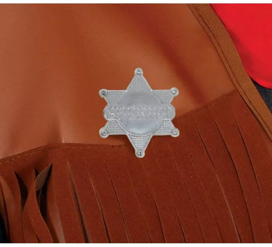 Estrella de Sheriff de Plástico de 5,50 cm