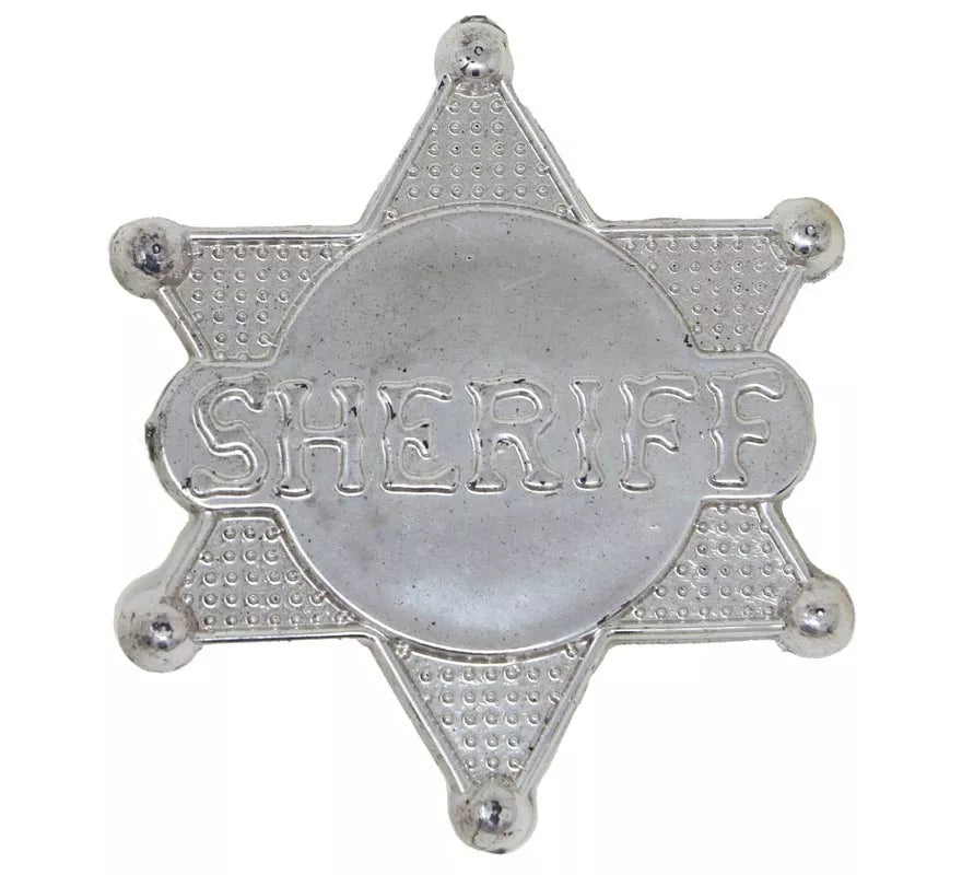 Estrella de Sheriff de Plástico de 5,50 cm
