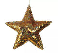 Estrella Lentejuelas Oro 20 cm