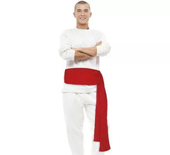 Red San Fermín sash measuring 196x15.5 cm