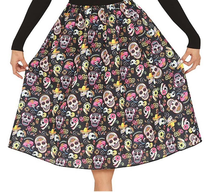 Translation missing: en.Falda de Catrina con calaveras