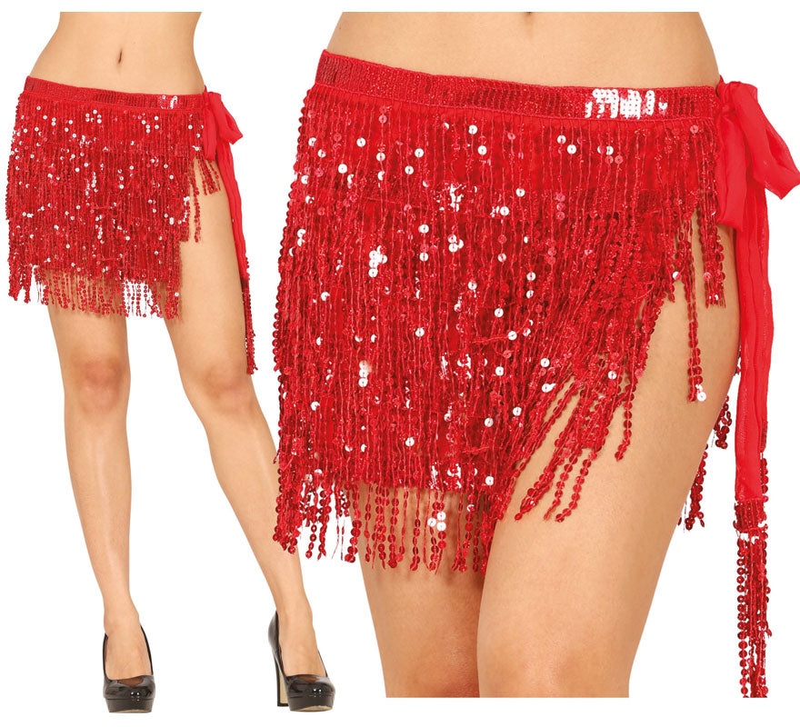 Falda de Cintura con lentejuelas talla universal en varios colores para mujer