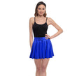 Falda de Vuelo azul metal para mujer