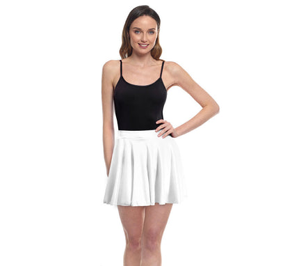 Falda de Vuelo blanco para mujer
