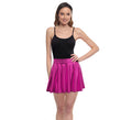 Falda de Vuelo fucsia metal para mujer