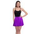 Falda de Vuelo morado metal para mujer