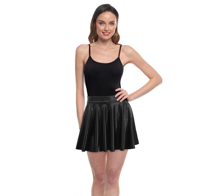 Translation missing: en.Falda de Vuelo negro metal para mujer