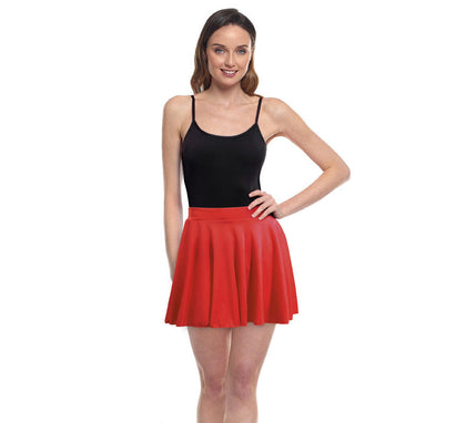 Falda de Vuelo rojo para mujer