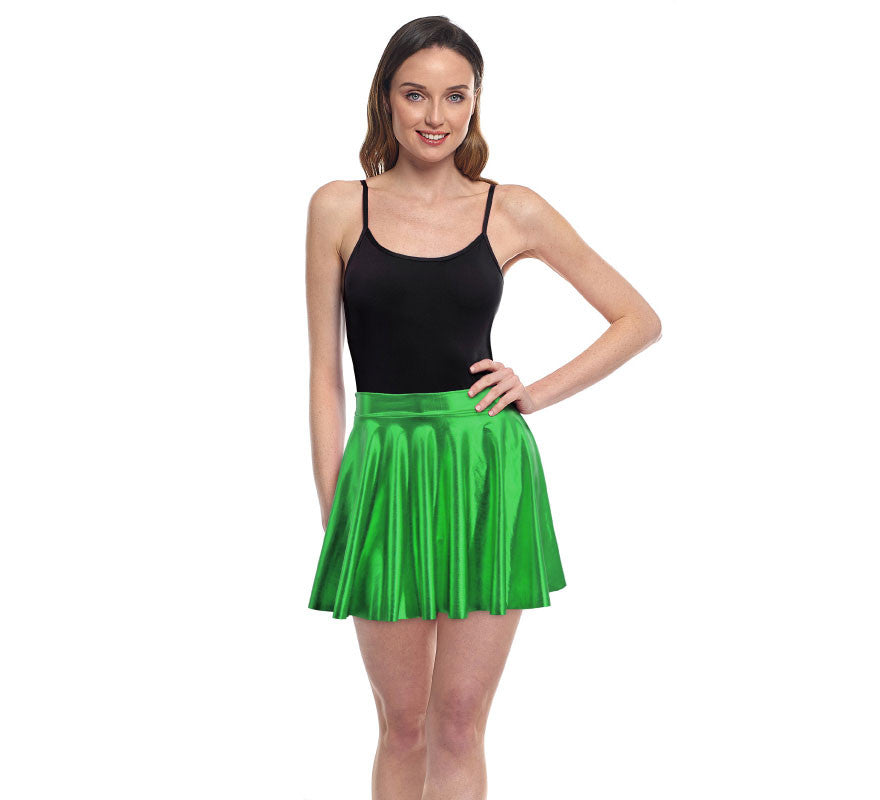 Translation missing: en.Falda de Vuelo verde metal para mujer