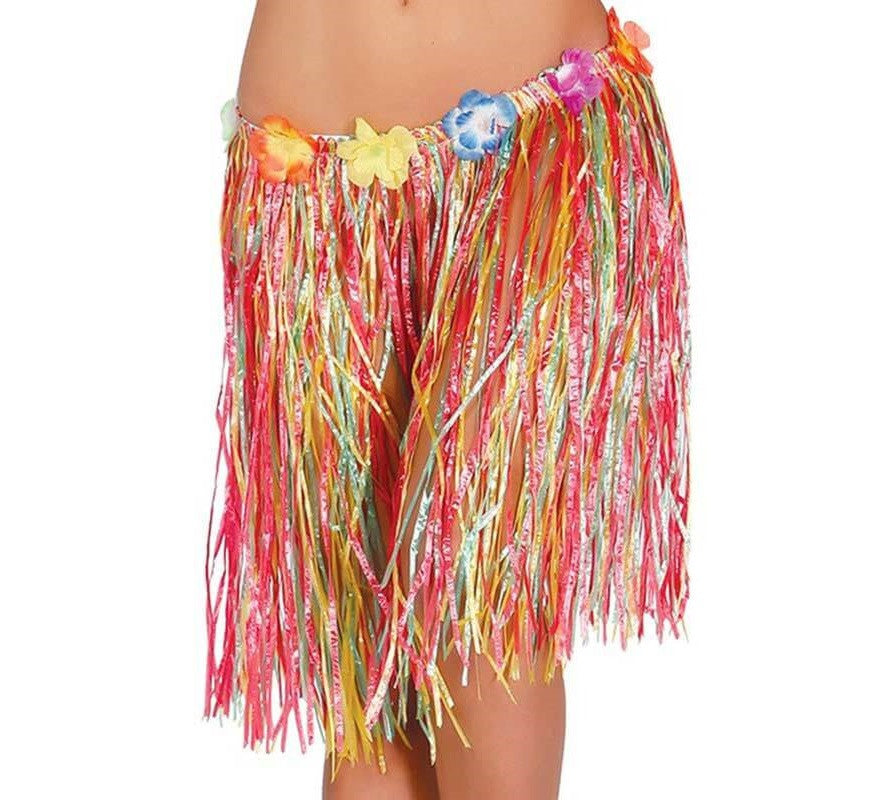 Translation missing: en.Falda Hawaiana con Flores en varios colores 50 cm
