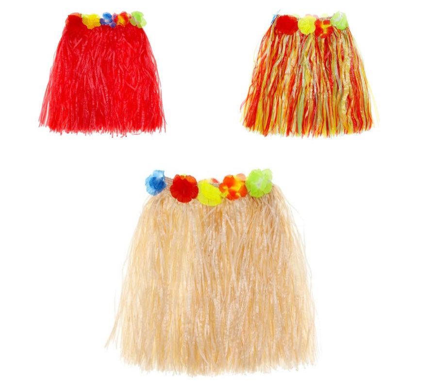 Falda Hawaiana de 30 cm en varios colores
