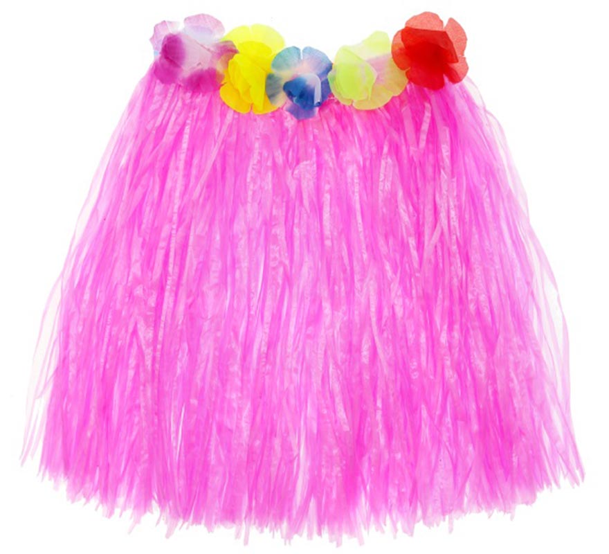 Falda Hawaiana de 40 cm para mujer en varios colores