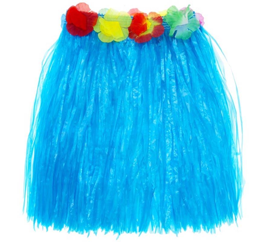 Falda Hawaiana de 40 cm para mujer en varios colores