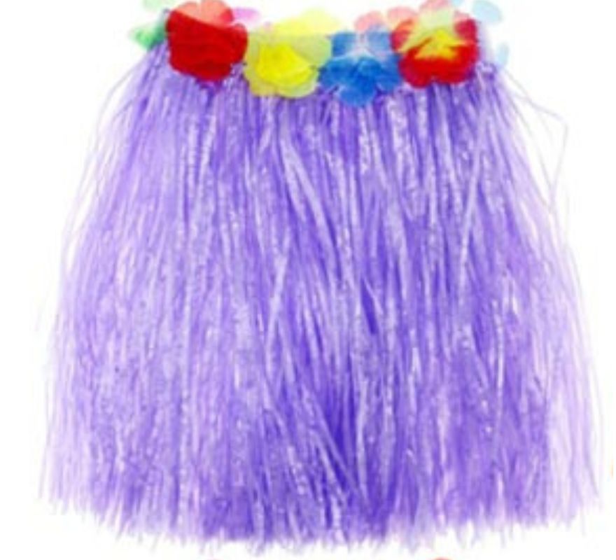 Falda Hawaiana de 40 cm para mujer en varios colores