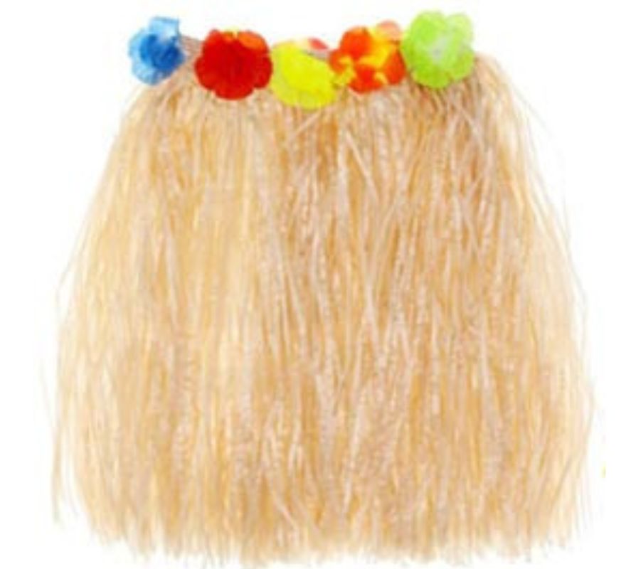 Falda Hawaiana de 40 cm para mujer en varios colores
