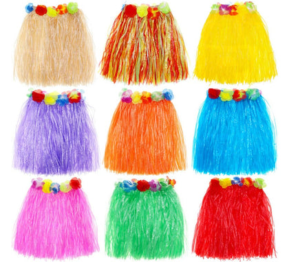 Falda Hawaiana de 40 cm para mujer en varios colores