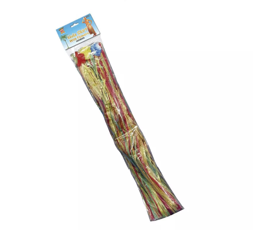 Translation missing: en.Falda Hawaiana Larga multicolor con flores 79cm