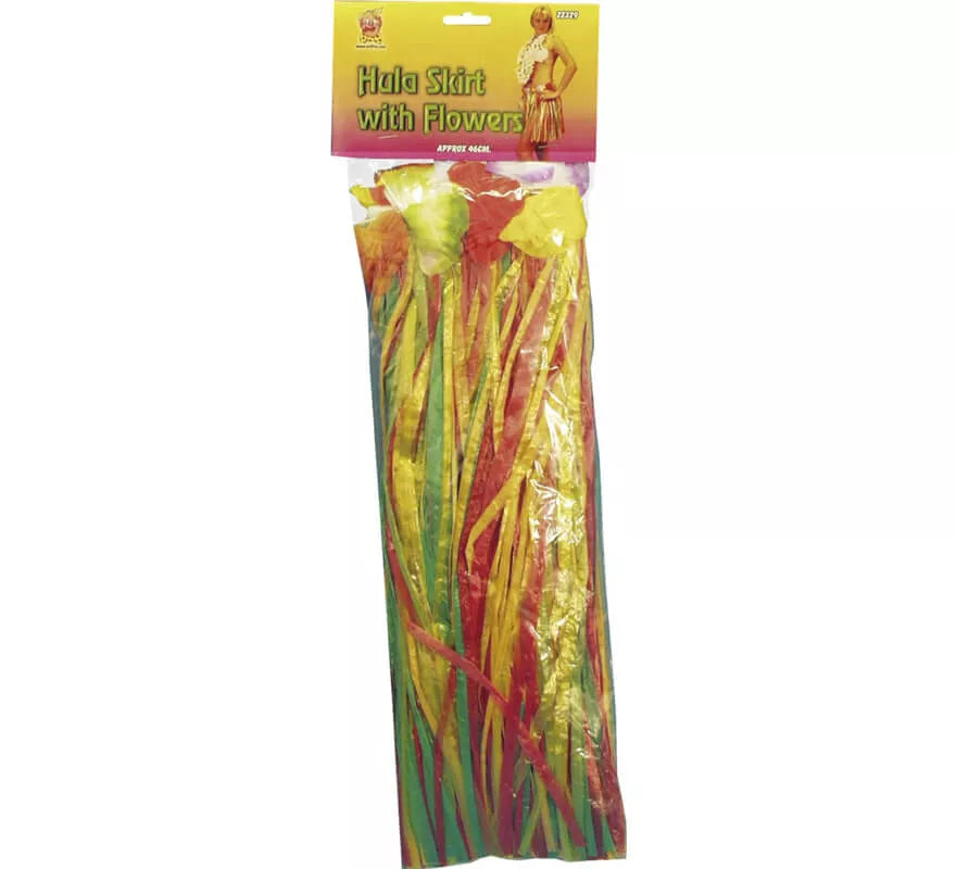 Translation missing: en.Falda Hawaiana multicolor con flores 46cm