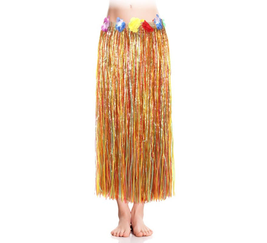 Falda Hawaiana de 80 cm para mujer en varios colores