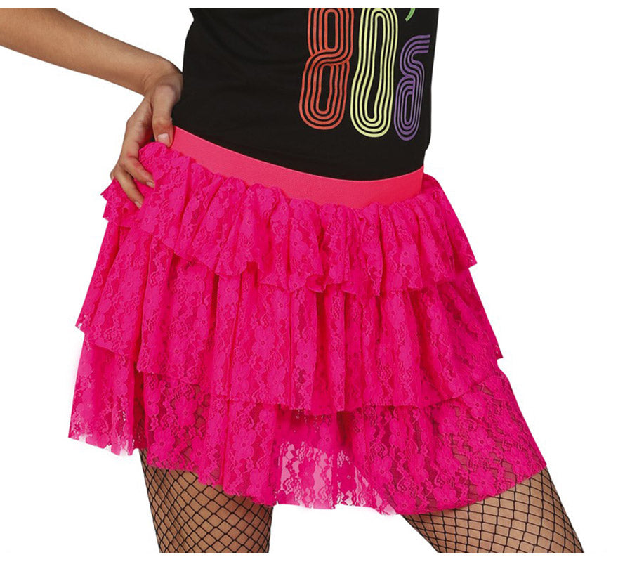 Translation missing: en.Falda de encaje en varios colores de los años 80