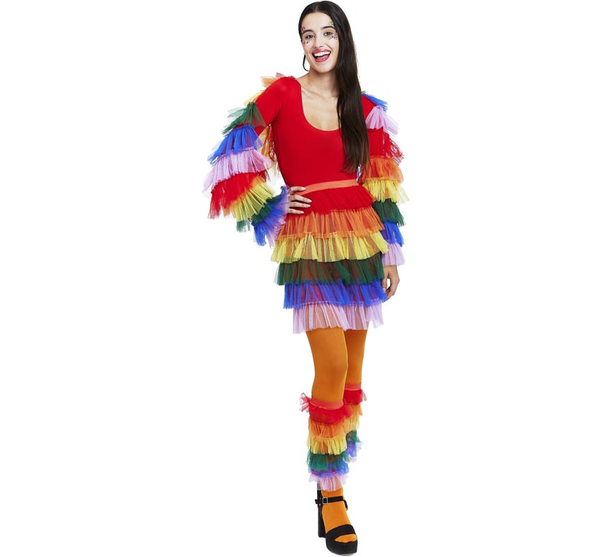 Translation missing: en.Falda Rumbera Arcoíris de tul para mujer