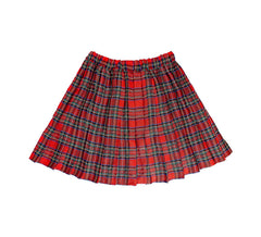 Red Scottish Tartan Skirt for women