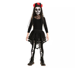 Girl's Day of the Dead Skirt and Tiara