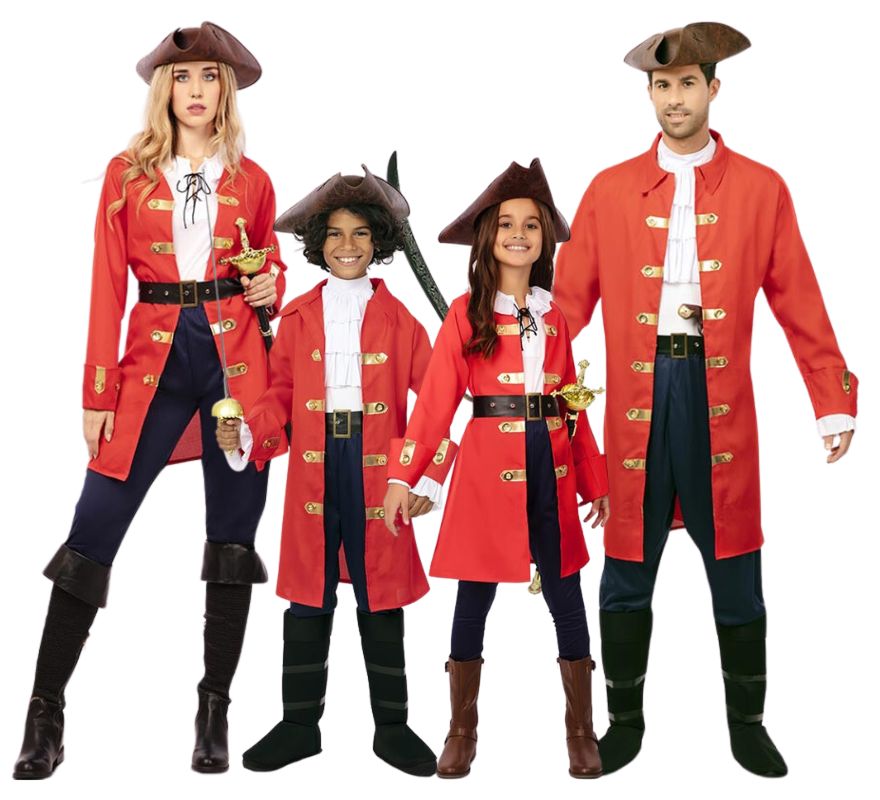 Translation missing: en.Familia de Capitán Pirata rojo con cinturón