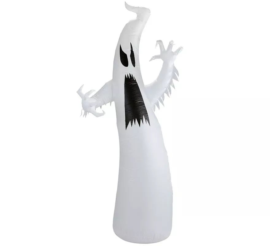 Fantasma Auto Hinchable de Halloween con Iluminación de 244 cm