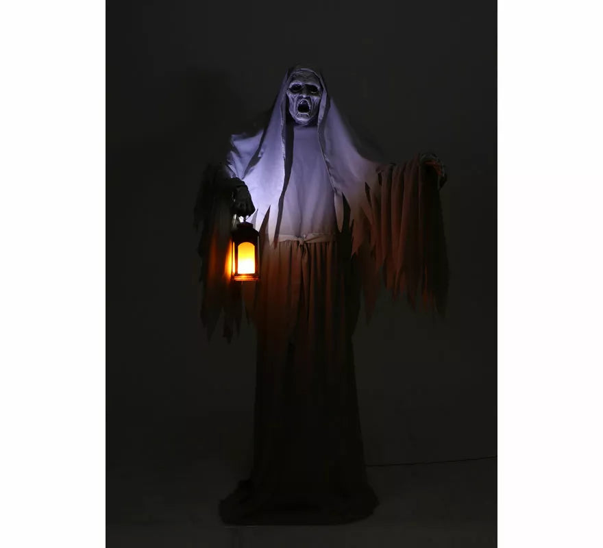 Fantasma Espeluznante con luz, sonido y movimiento de 2,15 m