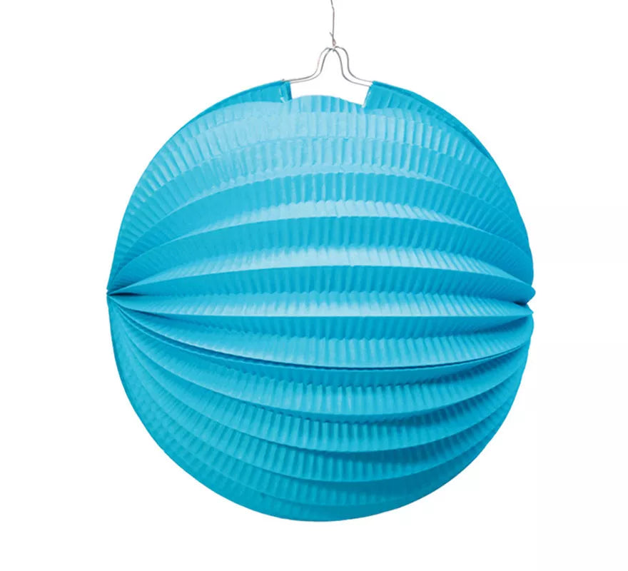 Translation missing: en.Farol Esférico de papel de 26 cm. de color azul