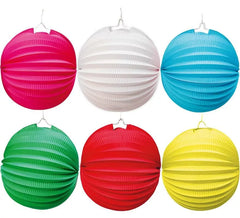 26 cm Spherical Paper Lantern in various colors