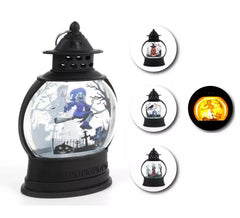 Halloween lantern in assorted models with 13x25 cm light