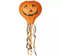 Orange Pumpkin Lantern with Fringes 30 cm