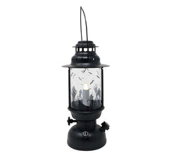 Black Lantern with Candle with Light of 30 cm