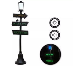 Sinister street lamp for Halloween decoration with Light
