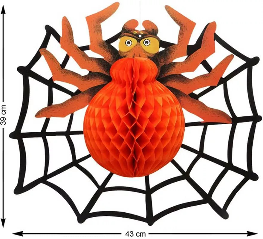 Translation missing: en.Farolillo con Araña y Telaraña 43X39 cm