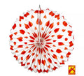 Farolillo de Corazones Rojos Pirorretardante de 36 cm/dm