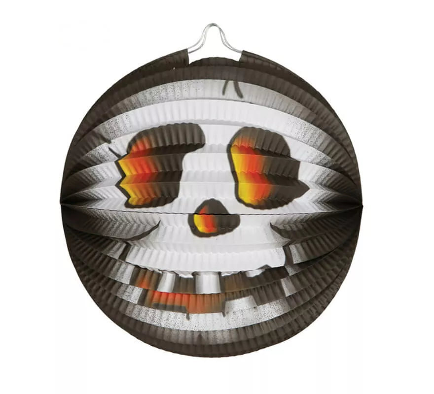 Farolillo de papel de calavera de 26 cm