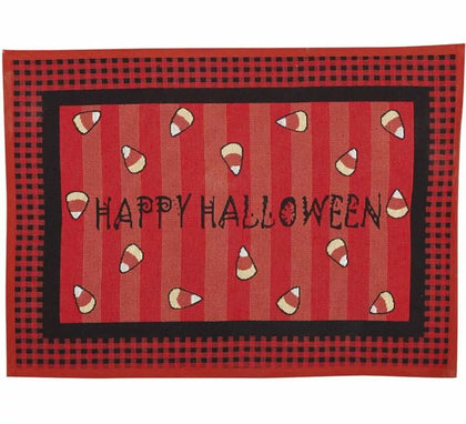 Felpudo Rojo Happy Halloween de 67x49 cm