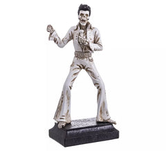 Singing Skeleton Figurine with White Suit 14,5x8,7x31,2 cm