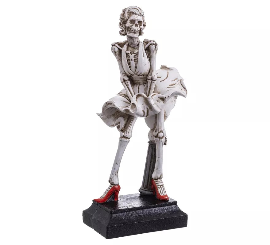 Translation missing: en.Figura de Esqueleto con Vestido blanco de 15,2x11,5x31 cm