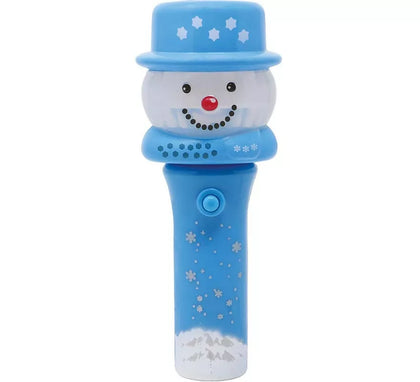 Figura de Muñeco de Nieve con varita y luz de 13 cm