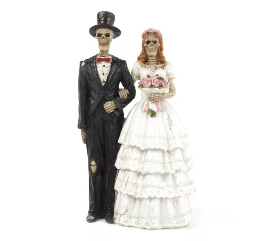 Translation missing: en.Figura de Novios Esqueleto de resina de 6x15,5x9 cm