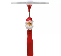Santa Claus figure with fan wands and 32 cm LEDs
