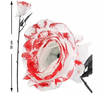 Flor Blanca con Sangre de 50 cm