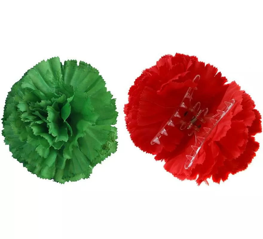 Translation missing: en.Flor Clavel con Pinza para Flamencas y Chulapas en varios colores