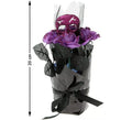 Flor con Calavera negra y Morada 20 cm