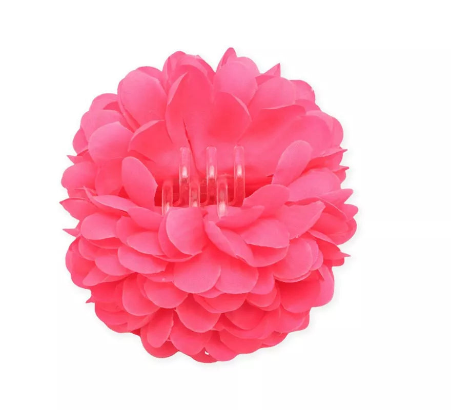 Translation missing: en.Flor con pinza para el cabello en varios colores de 11 cm