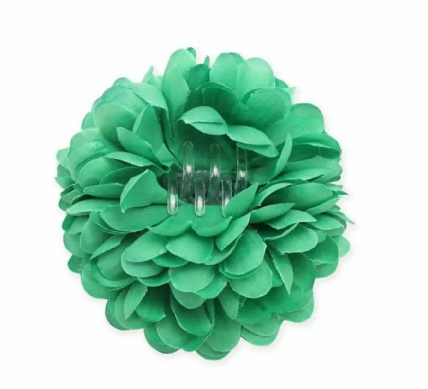 Translation missing: en.Flor con pinza para el cabello en varios colores de 11 cm
